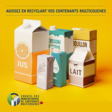 Poursuivre la conversation sur le recyclage des contenants multicouches avec les consommateurs